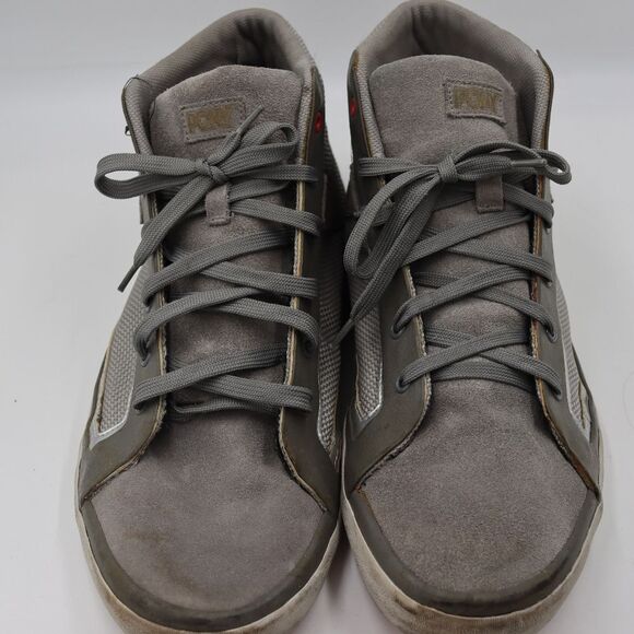 Pony Feed The Cat Mid Gray Vintage Sneakers Retro Casual Fabric US 13 Men - Picture 3 of 11